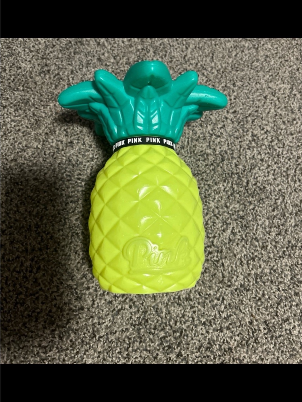 PINK Victoria's Secret Neon Lime & Teal Pineapple Accent Cup!
